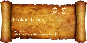 Pinkas Diána névjegykártya